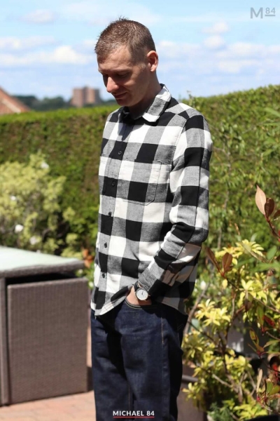 Black And White Plaid Shirt From H&M – Today’s Outfit Style