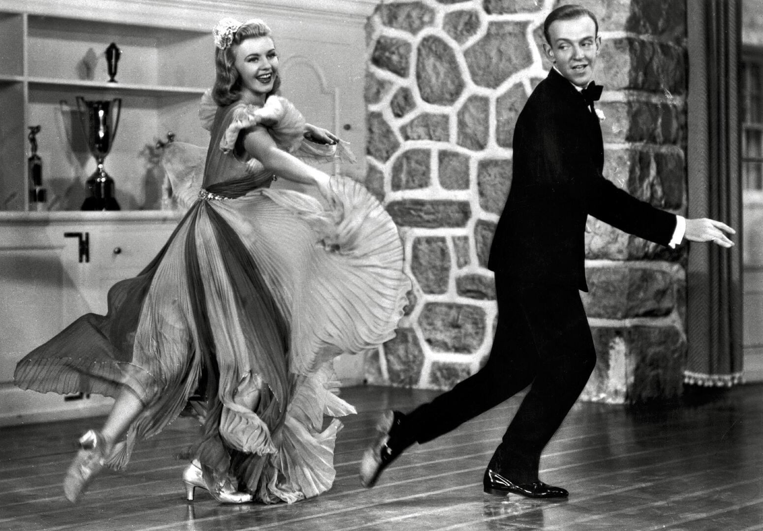Fred Astaire and Ginger Rogers dancing in Carefree.